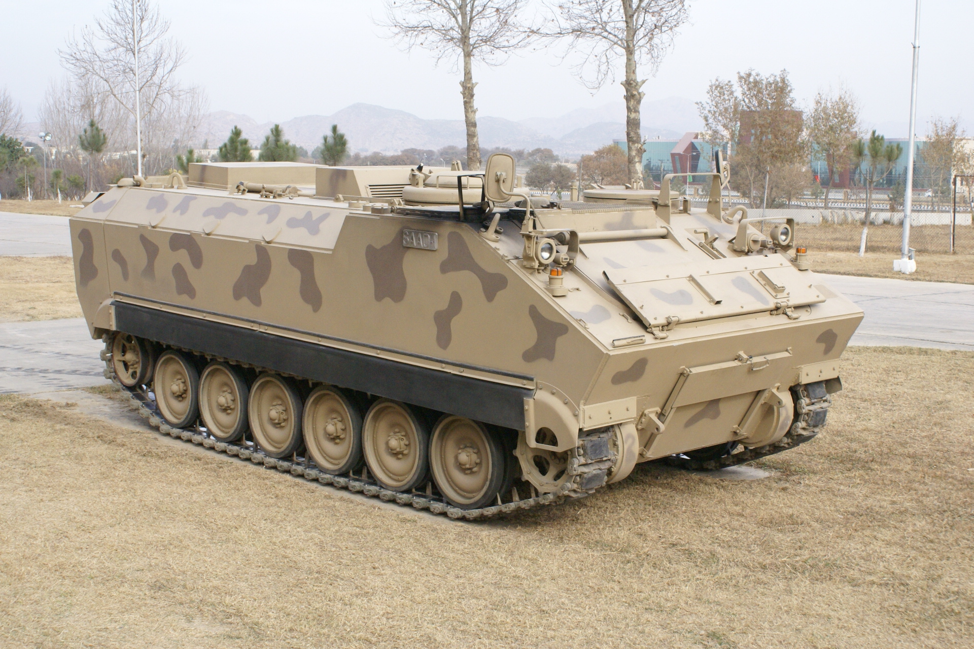 Specifications of a tank system.